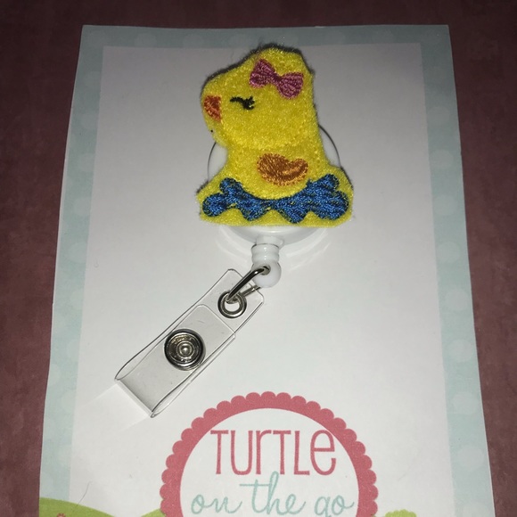 Swimming Duck Retractable Reel ID Badge Lanyard - Picture 1 of 1